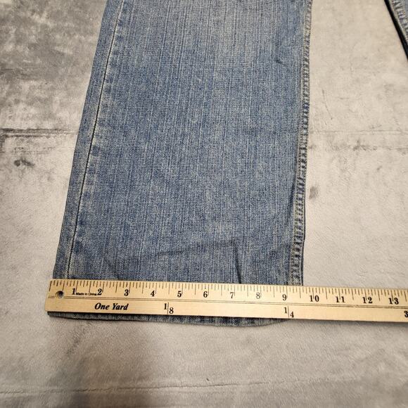 Levis 569 Jeans Mens 40x30 Blue Loose Straight Leg Denim Sits Below Waist - Picture 6 of 10